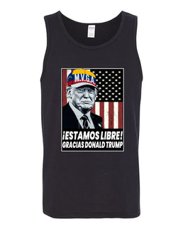 Estamos Libre, Gracias Donald Trump Make Venezuela Great Again Sweater, Men Tank Top