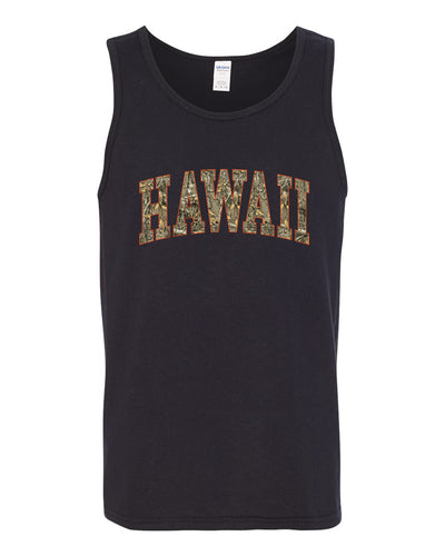 Hawaii  Camo Fill Orange Outline Sweater, Men Tank Top
