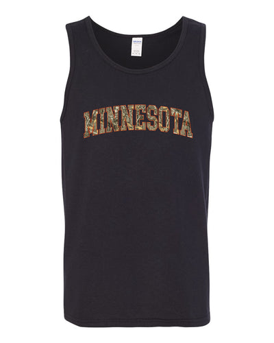 Minnesota  Camo Fill Orange Outline Sweater, Men Tank Top