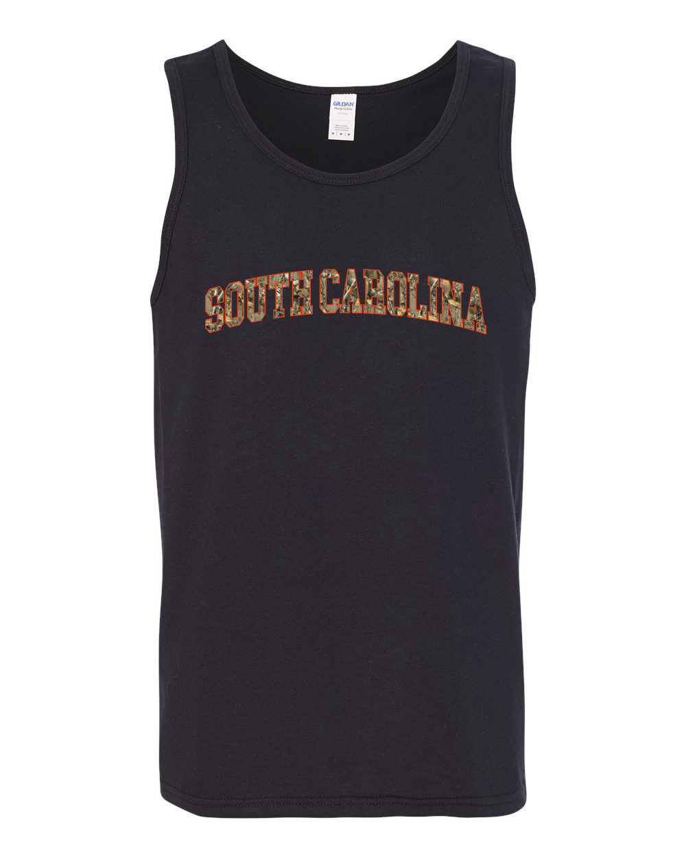 South Carolina  Camo Fill Orange Outline Sweater, Men Tank Top