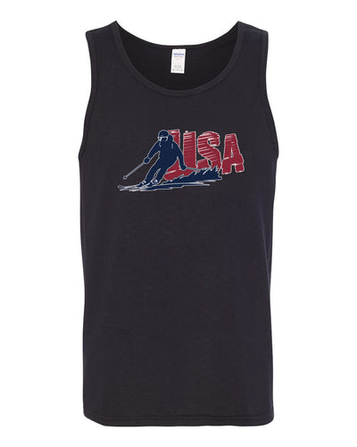 USA Winter Team Sports Fan Collection | USA Skier Sweater, Men Tank Top