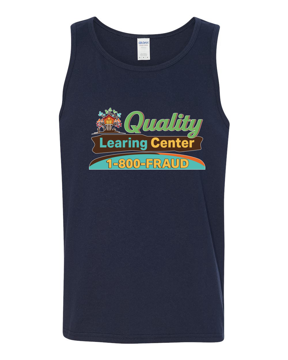 Quality Learing Center 1800-FRAUD Day Care Sweater, Men Tank Top