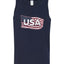 USA Winter Team Sports Fan Collection | USA Flowing Flag Sweater, Men Tank Top