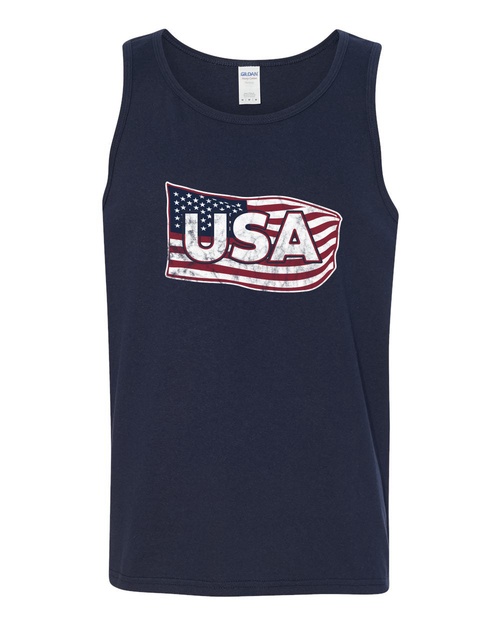 USA Winter Team Sports Fan Collection | USA Flowing Flag Sweater, Men Tank Top