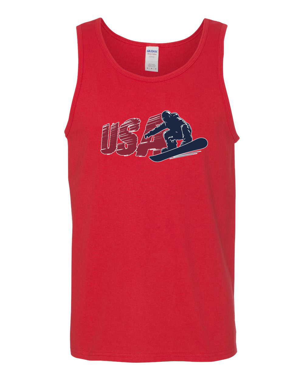 USA Winter Team Sports Fan Collection | USA Snowboarder Sweater, Men Tank Top
