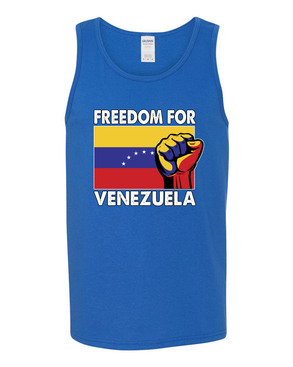 Freedom For Venezuelan Raised Fist Sweater, Men Tank Top