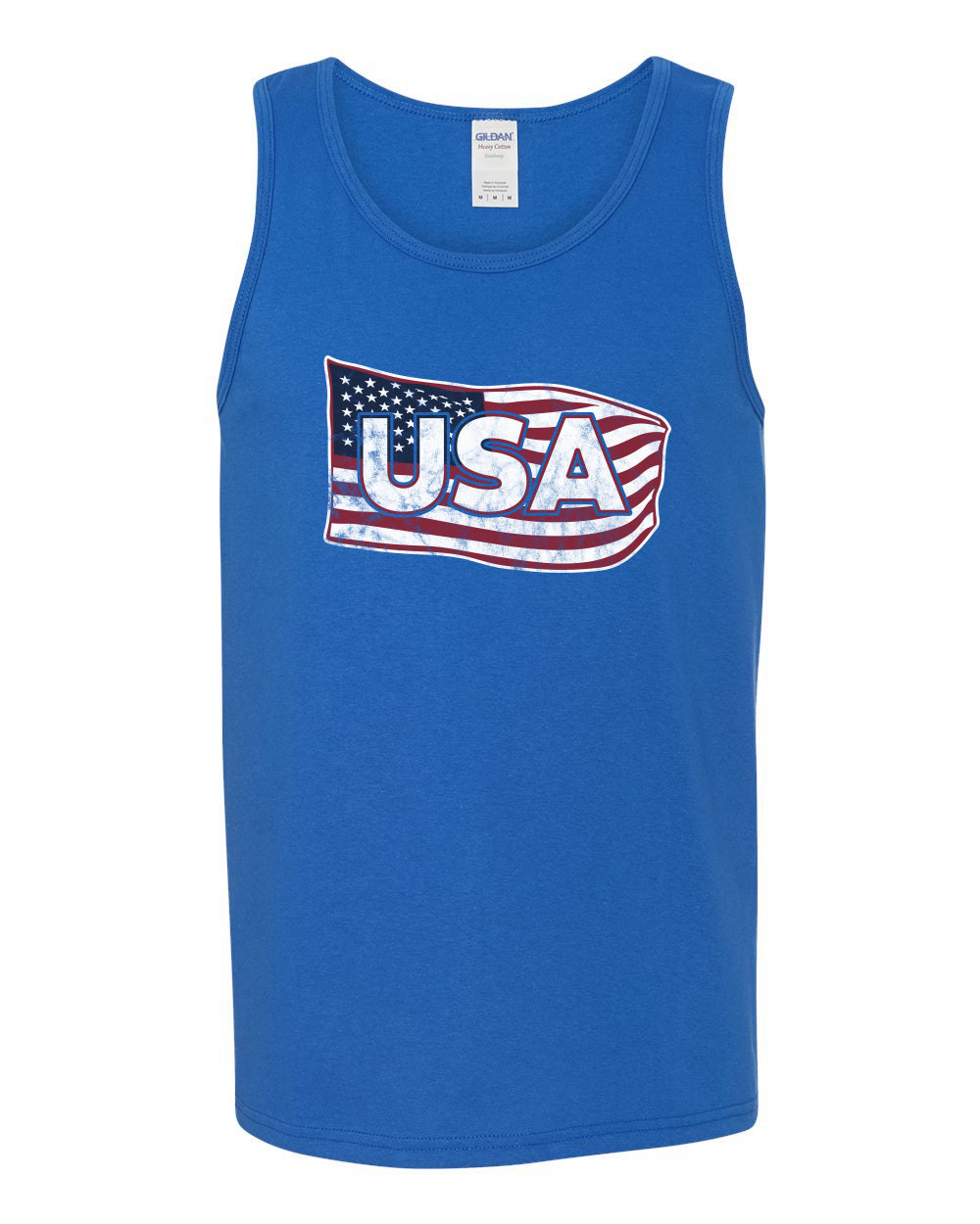 USA Winter Team Sports Fan Collection | USA Flowing Flag Sweater, Men Tank Top