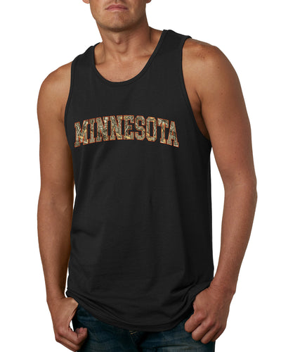 Minnesota  Camo Fill Orange Outline Sweater, Men Tank Top