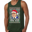 Santas Coming That's What She Said Michael Scott Ugly Christmas Sweater Mens Graphic Tank Top