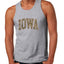 Iowa  Camo Fill Orange Outline Sweater, Men Tank Top