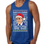 Santas Coming That's What She Said Michael Scott Ugly Christmas Sweater Mens Graphic Tank Top