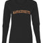 Massachusetts  Camo Fill Orange Outline Sweater, Womens Graphic Long Sleeve T-Shirt