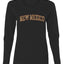 New Mexico  Camo Fill Orange Outline Sweater, Womens Graphic Long Sleeve T-Shirt