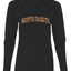 North Dakota  Camo Fill Orange Outline Sweater, Womens Graphic Long Sleeve T-Shirt