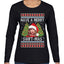 Merry Swiftmas Ugly Christmas Sweater Womens Graphic Long Sleeve T-Shirt