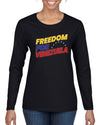 Freedom For Venezuelan Sweater, Womens Graphic Long Sleeve T-Shirt