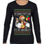 Gonna Party Like It's My Birthday Jesus Ugly Christmas Sweater Womens Graphic Long Sleeve T-Shirt