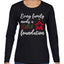 Every Family Needs a Stable Foundation Christmas Womens Graphic Long Sleeve T-Shirt