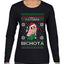 Christmas Karol Santa's Favorite Bichota Ugly Christmas Sweater Womens Graphic Long Sleeve T-Shirt