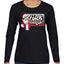 F Around And Find Out Santa Sign Ugly Christmas Sweater Womens Graphic Long Sleeve T-Shirt