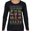 Tis' The Season To Be Naughty Unisex Ugly Christmas Sweater Womens Graphic Long Sleeve T-Shirt