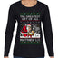 The Greatest Gift Of All Matthew 1:21, Ugly Christmas Sweater Womens Graphic Long Sleeve T-Shirt