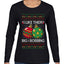Big and Bobbing, Funny Ugly Christmas Sweater Womens Graphic Long Sleeve T-Shirt