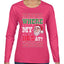 Where my Hos At Santa Funny Ugly Christmas Sweater Womens Graphic Long Sleeve T-Shirt