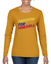 Freedom For Venezuelan Sweater, Womens Graphic Long Sleeve T-Shirt