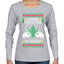 Merry Christmas Bitches Ugly Christmas Sweater Womens Graphic Long Sleeve T-Shirt