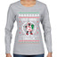 Out Here Looking Like A Snack Cookie Ugly Christmas Sweater Womens Graphic Long Sleeve T-Shirt
