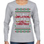 Due to Inflation This is My Ugly Christmas Sweater | Funny Ugly Christmas Sweater Womens Graphic Long Sleeve T-Shirt