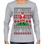 Best Christmas By Par Funny Santa Golfing Pun Sports Golf Ugly Christmas Sweater Womens Graphic Long Sleeve T-Shirt