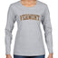 Vermont  Camo Fill Orange Outline Sweater, Womens Graphic Long Sleeve T-Shirt