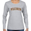 Wisconsin  Camo Fill Orange Outline Sweater, Womens Graphic Long Sleeve T-Shirt