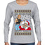 That Santa Mother F Isn't Real Ugly Christmas Sweater Womens Graphic Long Sleeve T-Shirt