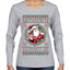 Always Shooting For The Naughty List Ugly Christmas Sweater Womens Graphic Long Sleeve T-Shirt