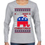 I'm Dreaming Of A Right Christmas Republican GOP  Ugly Christmas Sweater Womens Graphic Long Sleeve T-Shirt