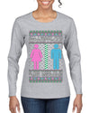 All I Want For Christmas Is For There To Be Two Genders Ugly Christmas Sweater Womens Graphic Long Sleeve T-Shirt