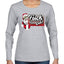 F Around And Find Out Santa Sign Ugly Christmas Sweater Womens Graphic Long Sleeve T-Shirt