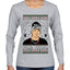 Peso Feliz Navidad Pluma Ugly Christmas Sweater Womens Graphic Long Sleeve T-Shirt