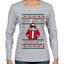 Big Nick Energy, Funny Humor, Ugly Christmas Sweater Womens Graphic Long Sleeve T-Shirt