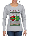 Big and Bobbing, Funny Ugly Christmas Sweater Womens Graphic Long Sleeve T-Shirt