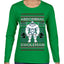 Abdominal Swoleman Fitness Yeti Ugly Christmas Sweater Womens Graphic Long Sleeve T-Shirt