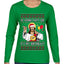 Gonna Party Like It's My Birthday Jesus Ugly Christmas Sweater Womens Graphic Long Sleeve T-Shirt