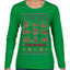 Tis' The Season To Be Naughty Unisex Ugly Christmas Sweater Womens Graphic Long Sleeve T-Shirt