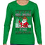Merry Christmas Y'all Christmas Sweater, Ugly Christmas Sweater Womens Graphic Long Sleeve T-Shirt