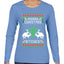 Merry Christmas Bitches Ugly Christmas Sweater Womens Graphic Long Sleeve T-Shirt