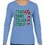 Candy Cane Not Going to Lick Itself Christmas Womens Graphic Long Sleeve T-Shirt
