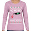 Ho Ho Ho Whole Bottle Wine Spirits Ugly Christmas Sweater Womens Graphic Long Sleeve T-Shirt